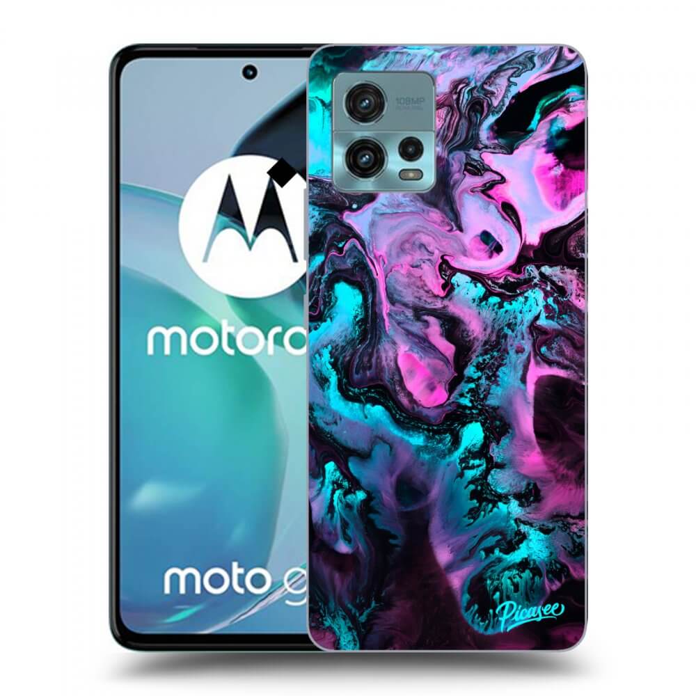 Picasee silikónový čierny obal pre Motorola Moto G72 - Lean