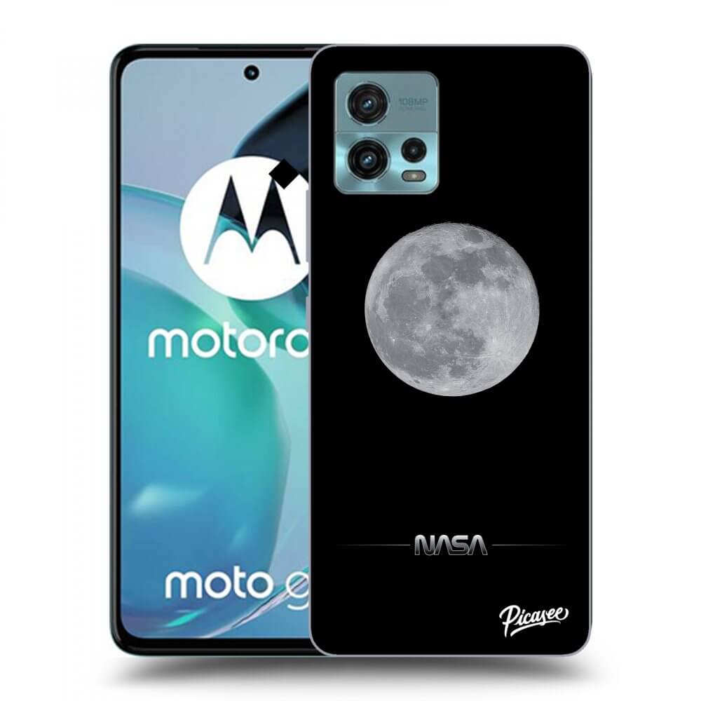 Picasee silikónový prehľadný obal pre Motorola Moto G72 - Moon Minimal
