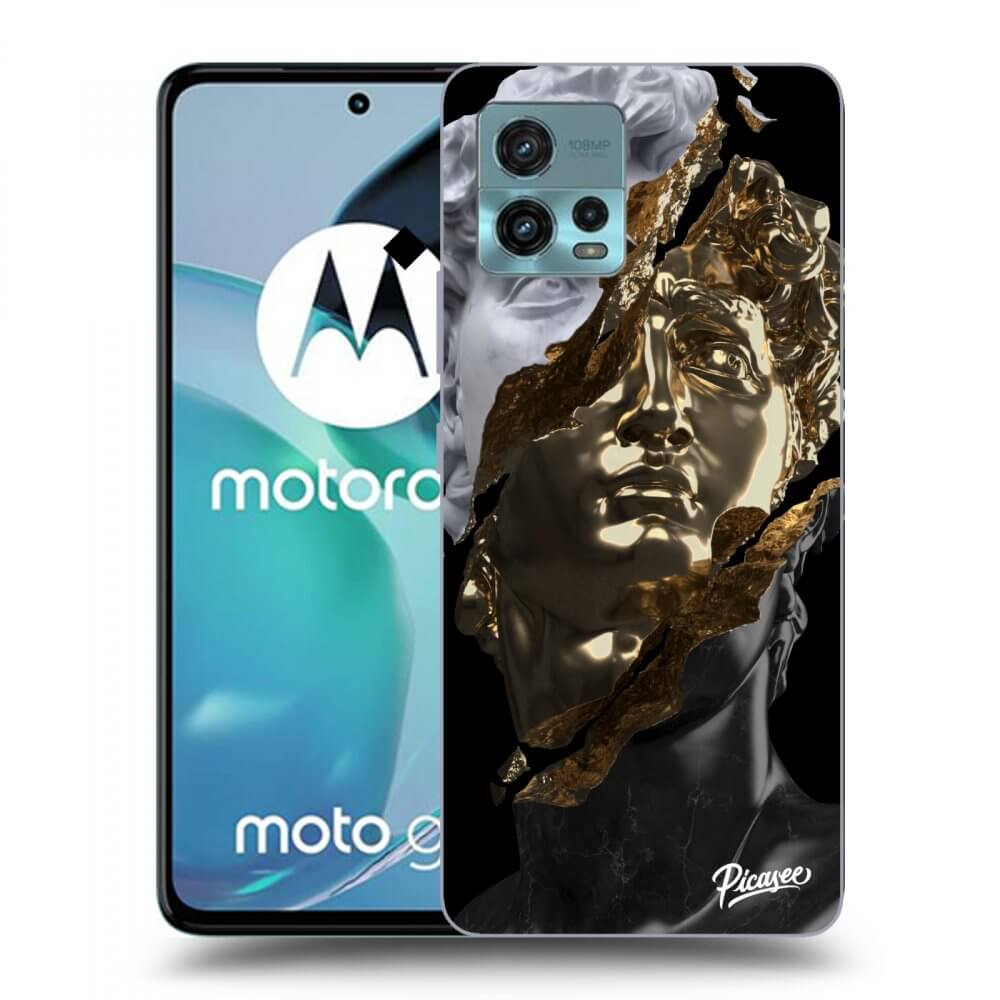 Picasee silikónový čierny obal pre Motorola Moto G72 - Trigger