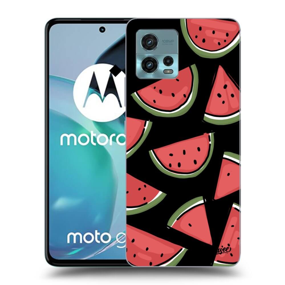 Picasee silikónový čierny obal pre Motorola Moto G72 - Melone