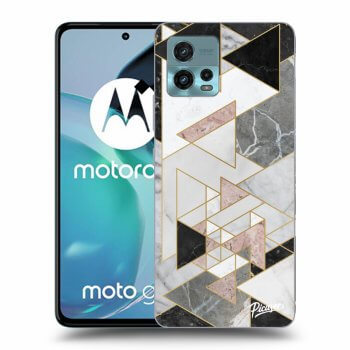 Picasee silikónový čierny obal pre Motorola Moto G72 - Light geometry