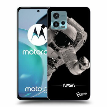 Picasee silikónový čierny obal pre Motorola Moto G72 - Astronaut Big