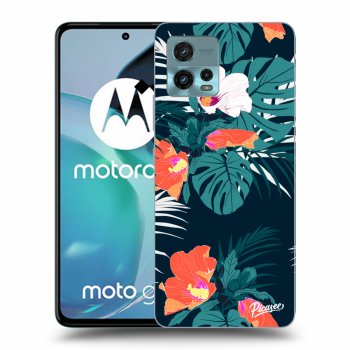 Picasee silikónový čierny obal pre Motorola Moto G72 - Monstera Color