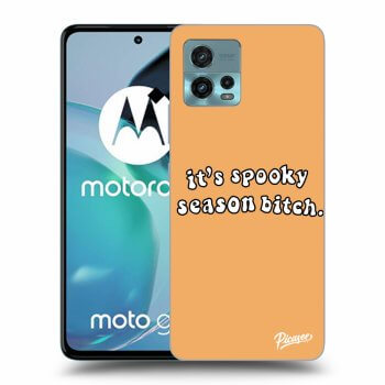 Picasee silikónový čierny obal pre Motorola Moto G72 - Spooky season