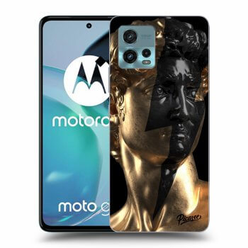 Picasee silikónový čierny obal pre Motorola Moto G72 - Wildfire - Gold