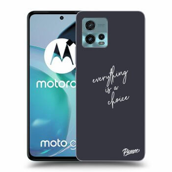Picasee silikónový čierny obal pre Motorola Moto G72 - Everything is a choice