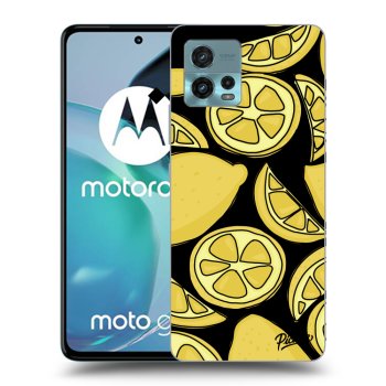 Picasee silikónový čierny obal pre Motorola Moto G72 - Lemon