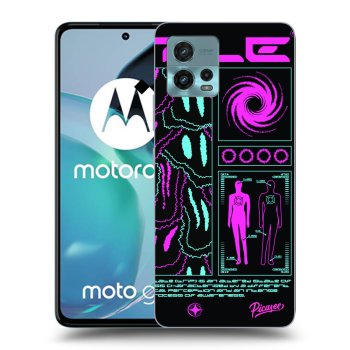 Picasee silikónový čierny obal pre Motorola Moto G72 - HYPE SMILE
