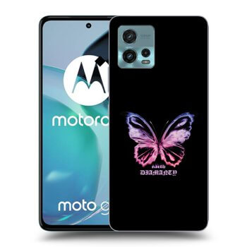 Picasee silikónový čierny obal pre Motorola Moto G72 - Diamanty Purple