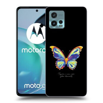 Picasee silikónový čierny obal pre Motorola Moto G72 - Diamanty Black