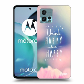 Picasee silikónový čierny obal pre Motorola Moto G72 - Think happy be happy