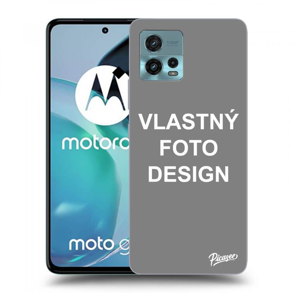 Picasee silikónový čierny obal pre Motorola Moto G72 - Vlastný fotka/motiv
