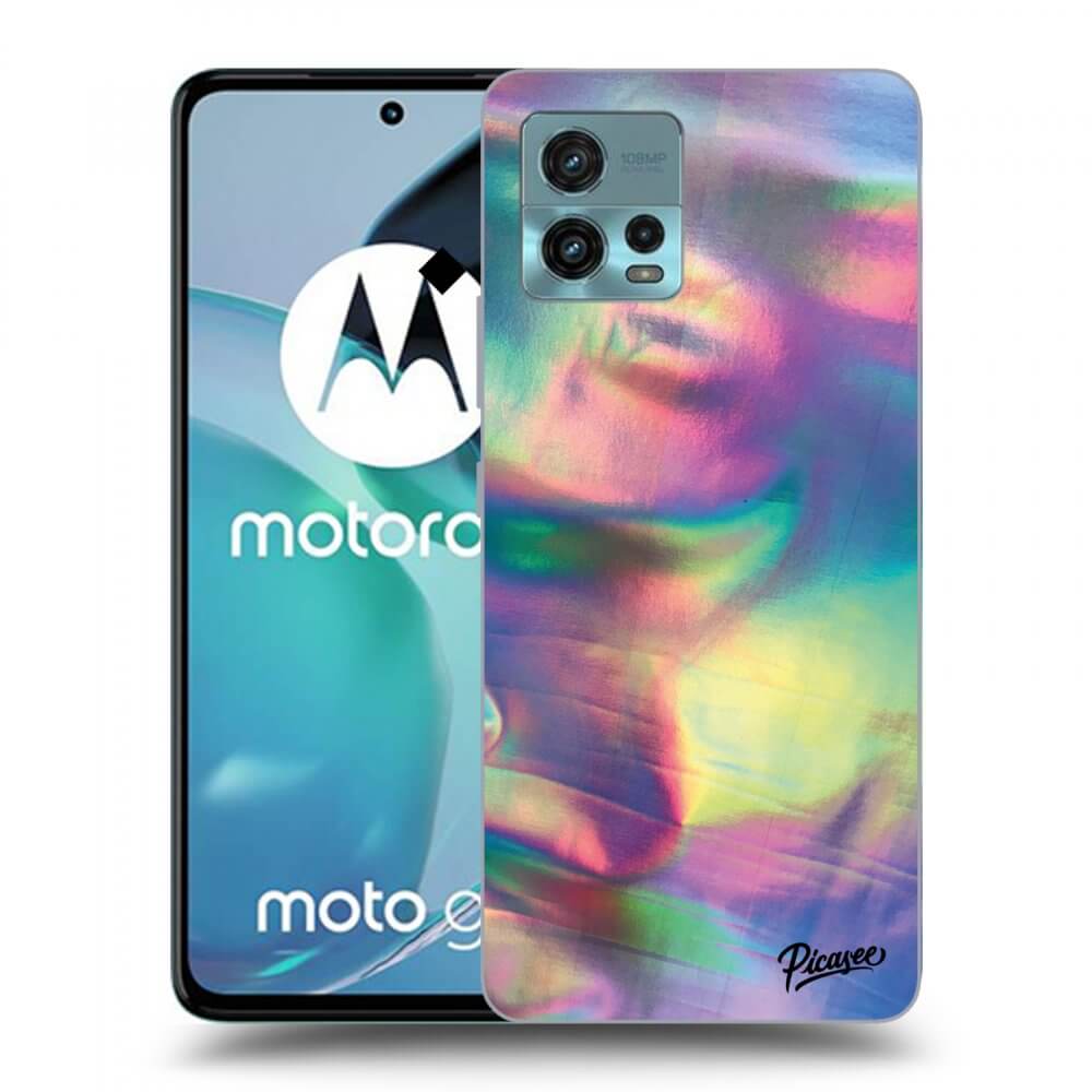 Picasee silikónový čierny obal pre Motorola Moto G72 - Holo