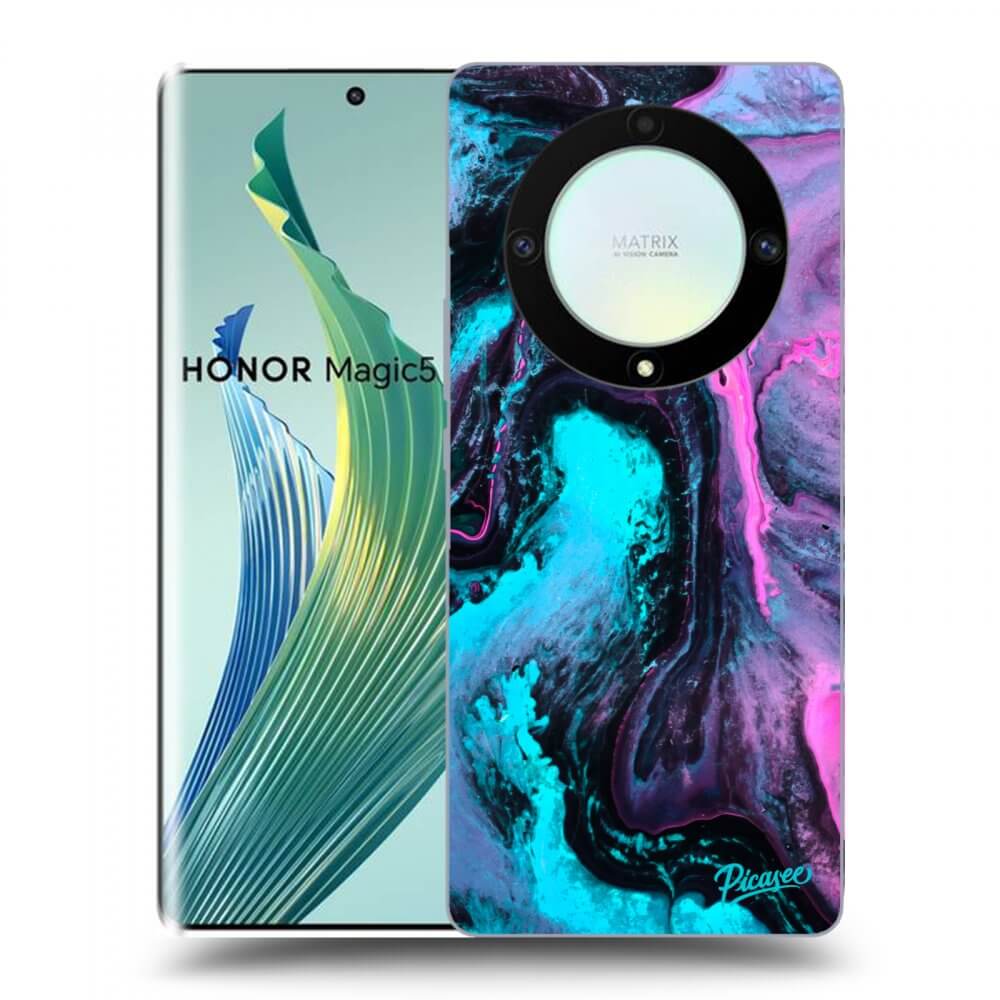 Picasee silikónový čierny obal pre Honor Magic5 Lite 5G - Lean 2