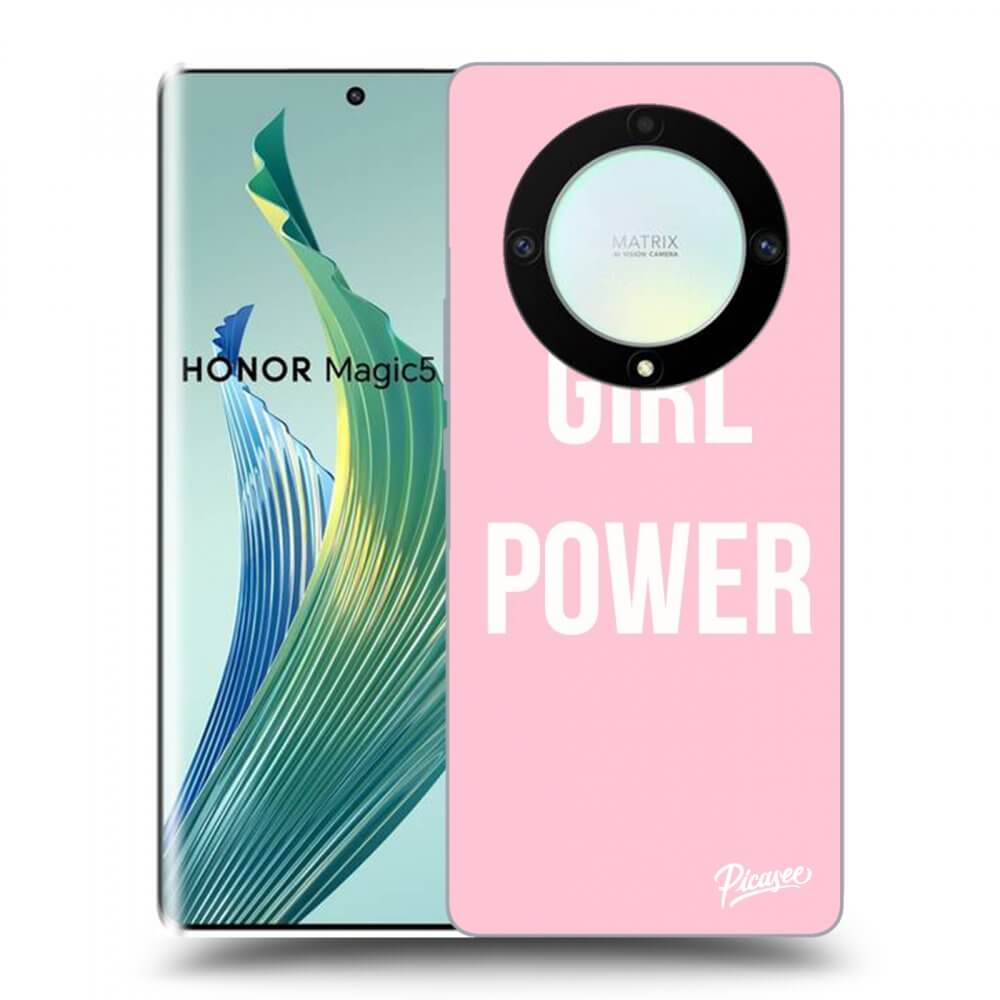 Picasee silikónový prehľadný obal pre Honor Magic5 Lite 5G - Girl power