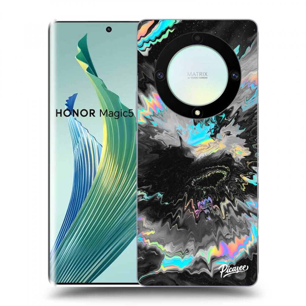 Picasee silikónový čierny obal pre Honor Magic5 Lite 5G - Magnetic