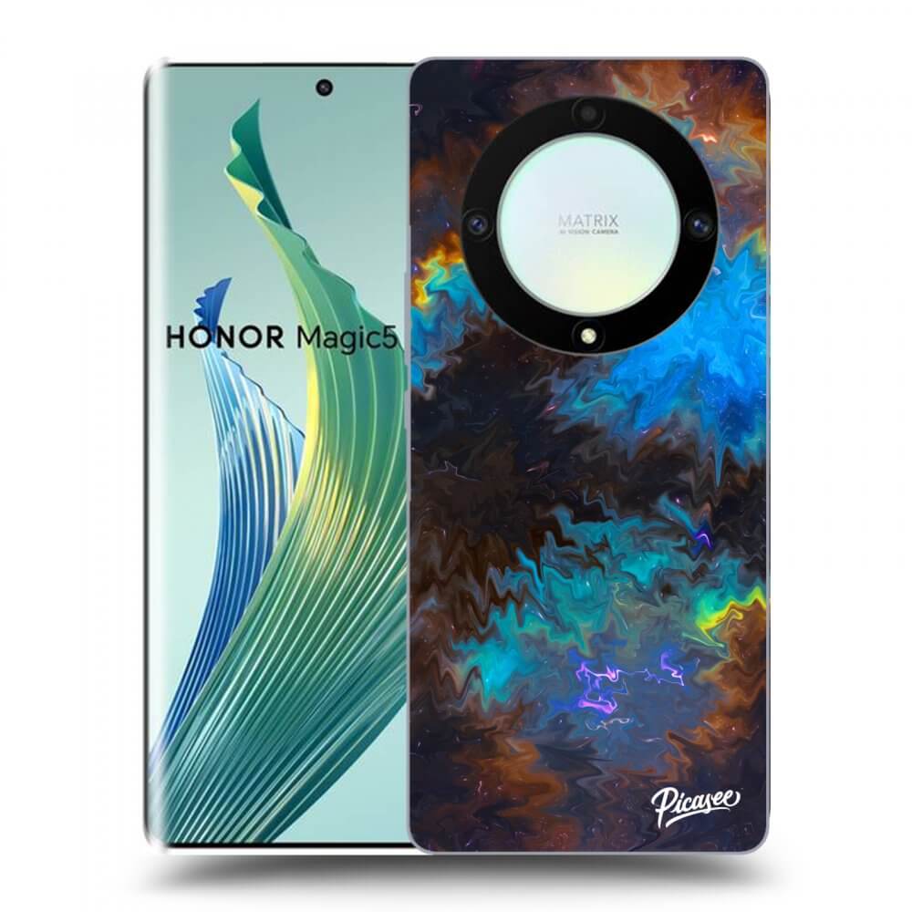 Picasee silikónový čierny obal pre Honor Magic5 Lite 5G - Space