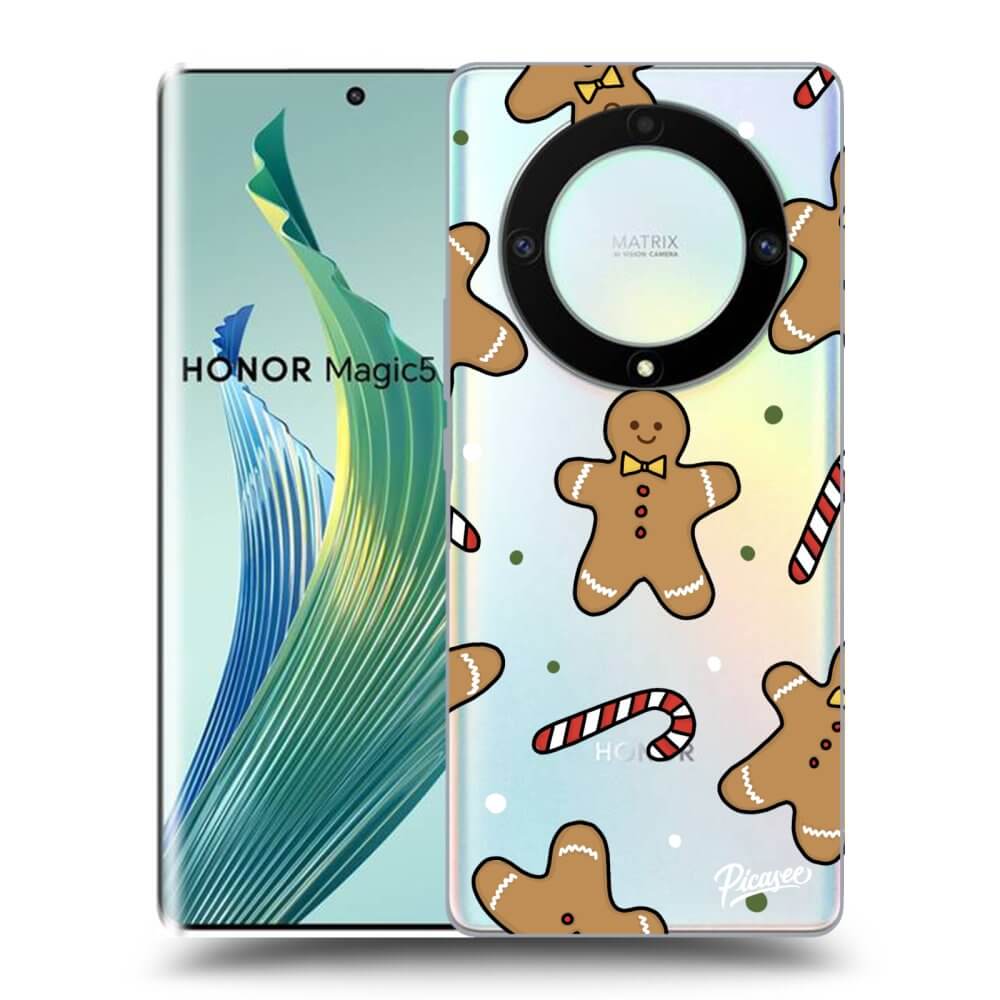 Picasee silikónový prehľadný obal pre Honor Magic5 Lite 5G - Gingerbread