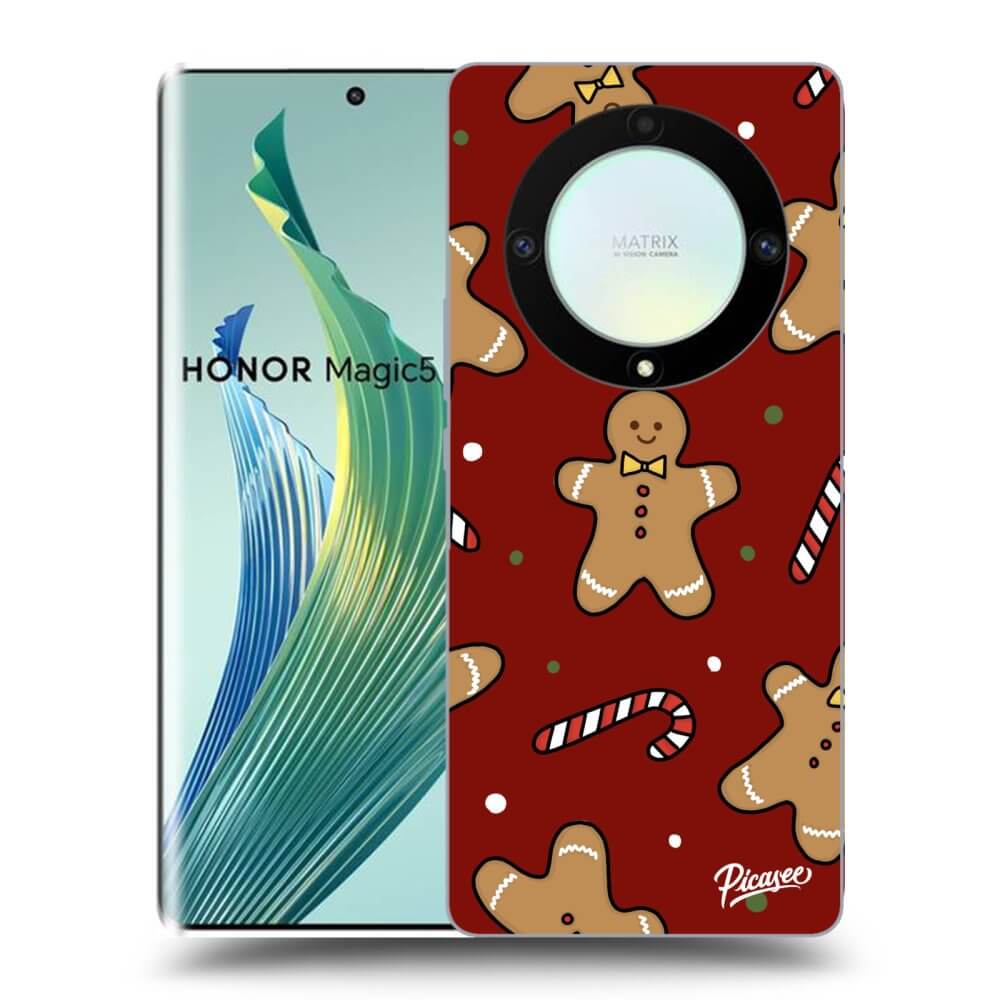 Picasee silikónový prehľadný obal pre Honor Magic5 Lite 5G - Gingerbread 2