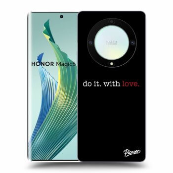 Picasee silikónový prehľadný obal pre Honor Magic5 Lite 5G - Do it. With love.