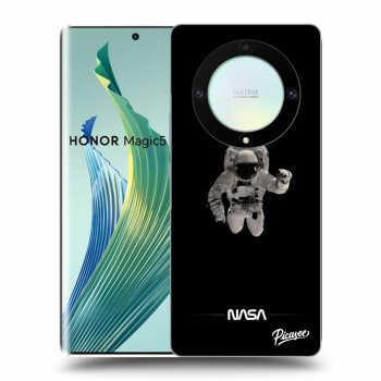 Picasee silikónový čierny obal pre Honor Magic5 Lite 5G - Astronaut Minimal