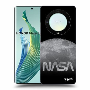 Picasee silikónový čierny obal pre Honor Magic5 Lite 5G - Moon Cut
