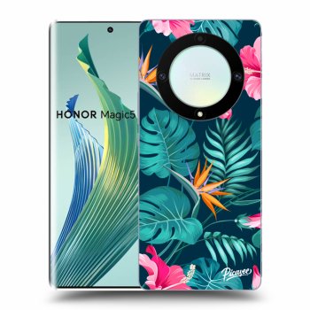 Picasee ULTIMATE CASE pro Honor Magic5 Lite 5G - Pink Monstera