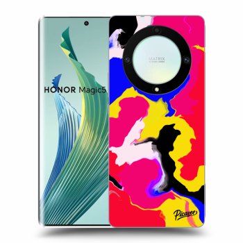 Picasee silikónový prehľadný obal pre Honor Magic5 Lite 5G - Watercolor