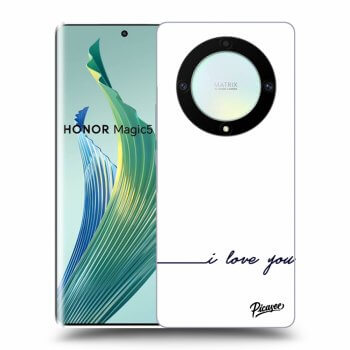 Picasee silikónový prehľadný obal pre Honor Magic5 Lite 5G - I love you