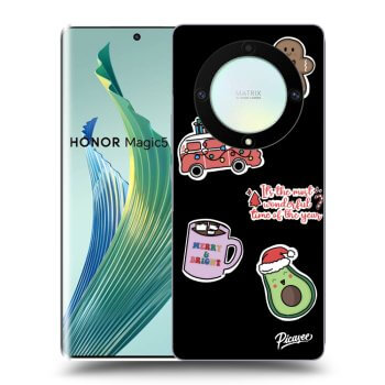 Obal pre Honor Magic5 Lite 5G - Christmas Stickers