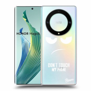 Picasee silikónový prehľadný obal pre Honor Magic5 Lite 5G - Don't Touch My Phone