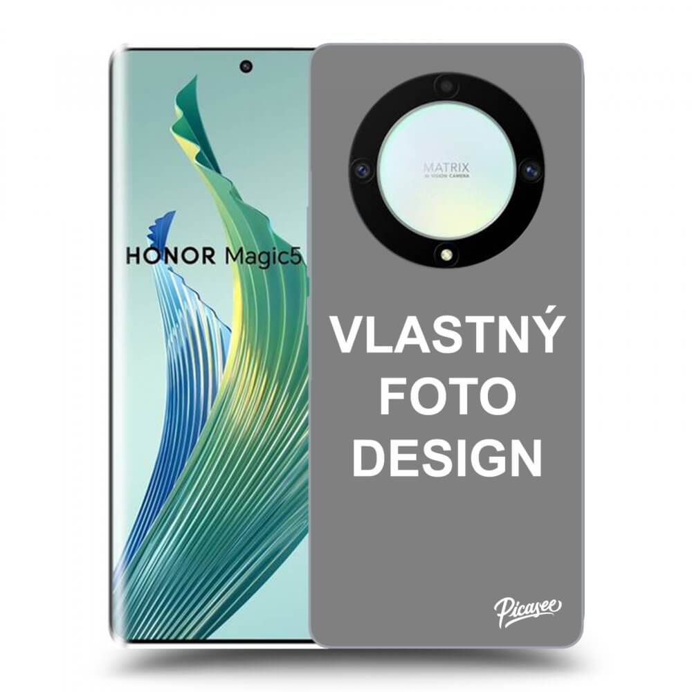 Picasee silikónový prehľadný obal pre Honor Magic5 Lite 5G - Vlastný fotka/motiv
