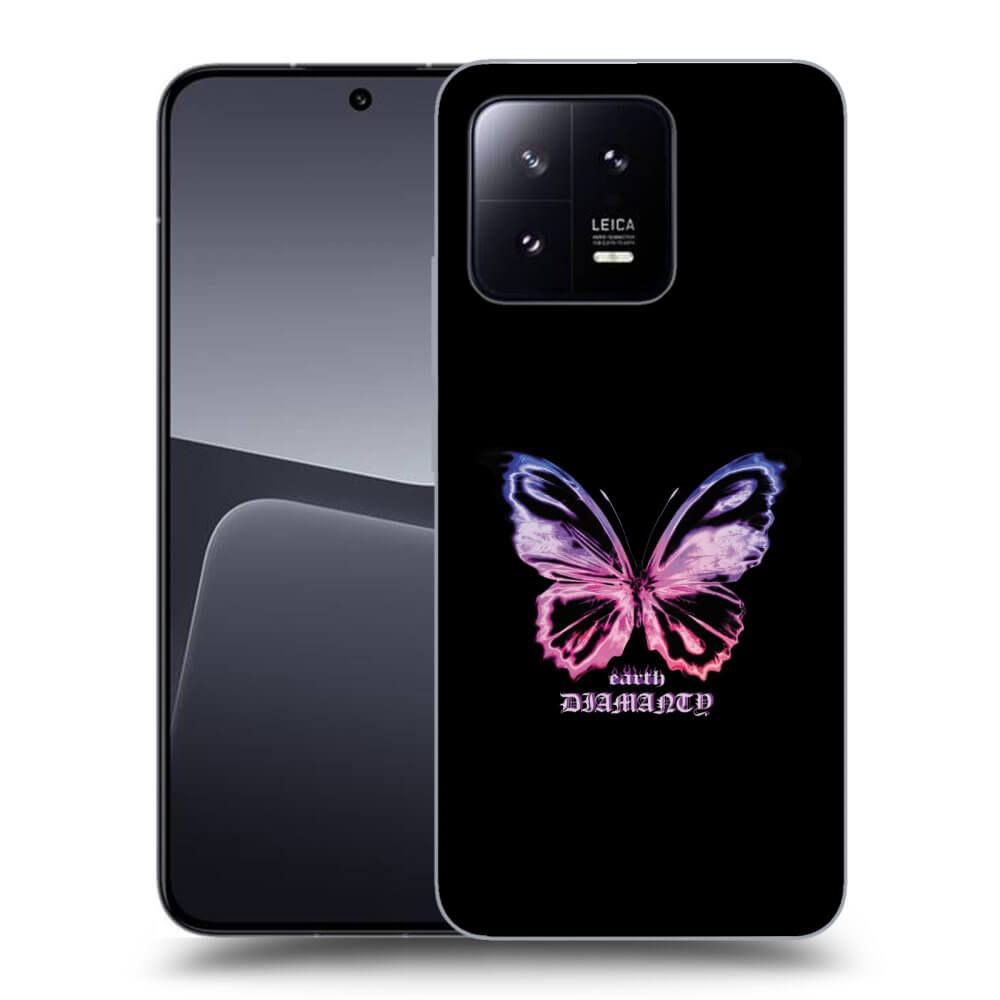 Picasee silikónový čierny obal pre Xiaomi 13 - Diamanty Purple