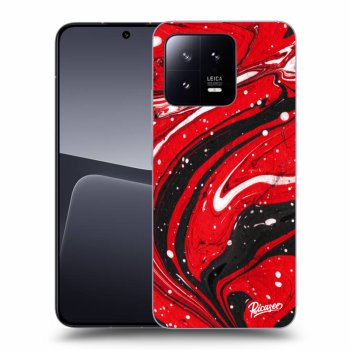 Picasee silikónový čierny obal pre Xiaomi 13 - Red black
