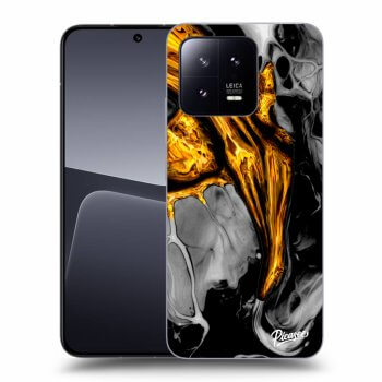 Picasee silikónový čierny obal pre Xiaomi 13 - Black Gold