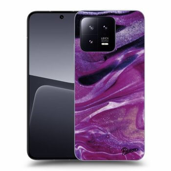 Picasee silikónový prehľadný obal pre Xiaomi 13 - Purple glitter