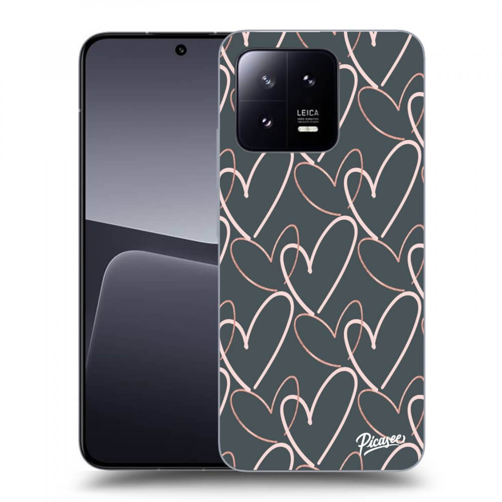 Picasee silikónový čierny obal pre Xiaomi 13 - Lots of love