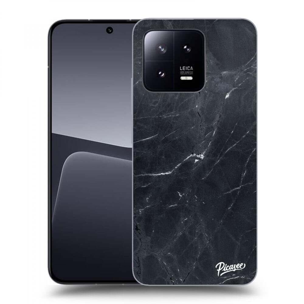 Picasee silikónový čierny obal pre Xiaomi 13 - Black marble