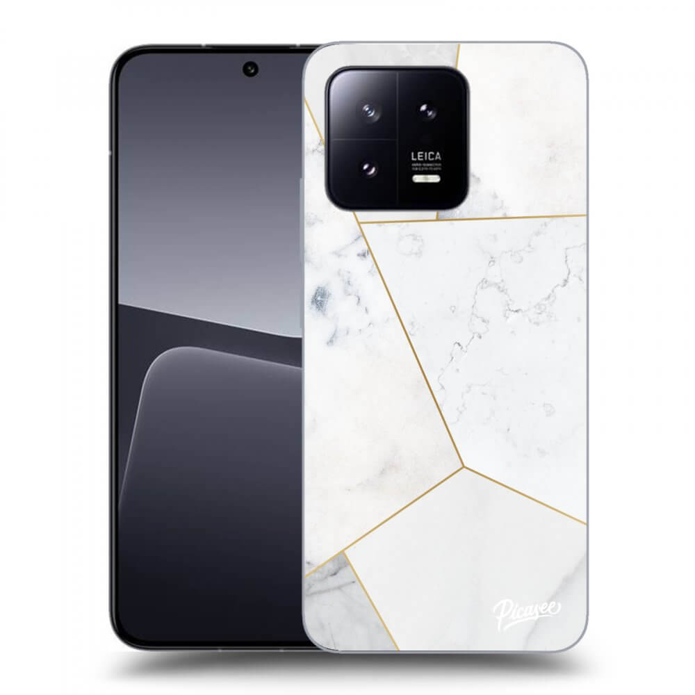 Picasee silikónový prehľadný obal pre Xiaomi 13 Pro - White tile