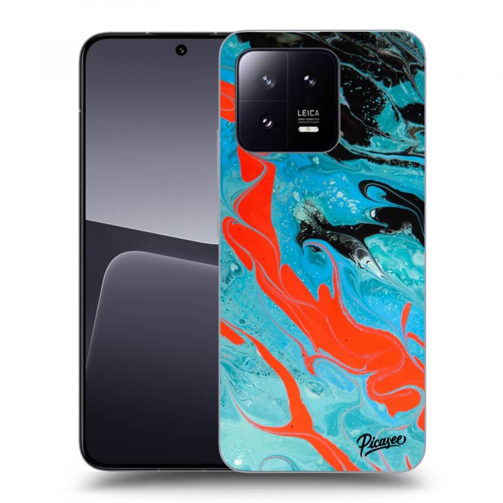 Picasee silikónový prehľadný obal pre Xiaomi 13 Pro - Blue Magma
