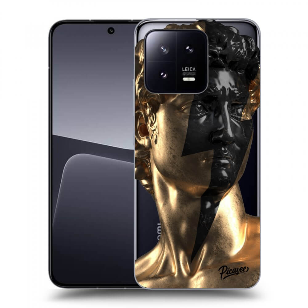 Picasee silikónový prehľadný obal pre Xiaomi 13 Pro - Wildfire - Gold