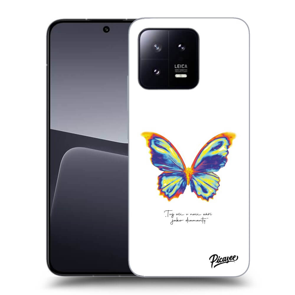 Picasee silikónový čierny obal pre Xiaomi 13 Pro - Diamanty White