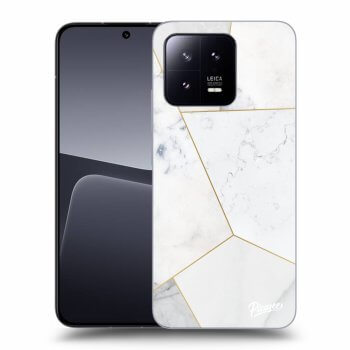 Picasee silikónový čierny obal pre Xiaomi 13 Pro - White tile