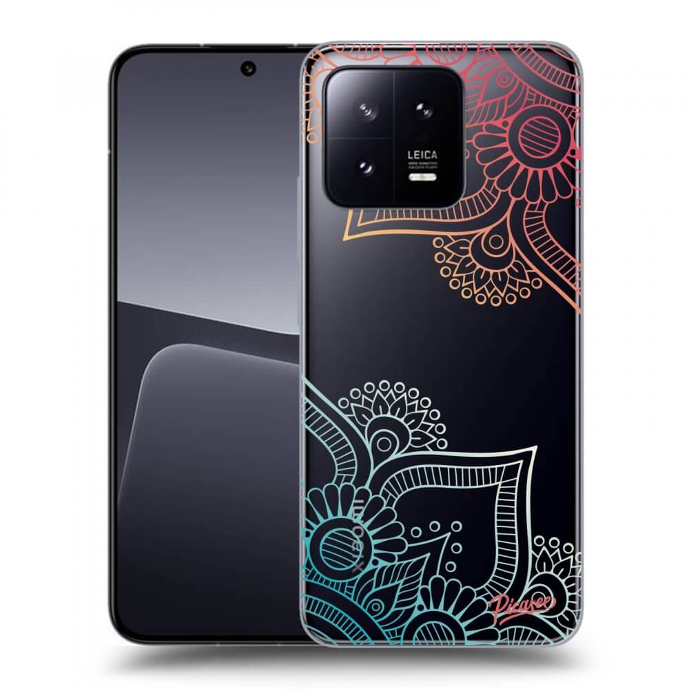Picasee silikónový prehľadný obal pre Xiaomi 13 Pro - Kvetinový vzor