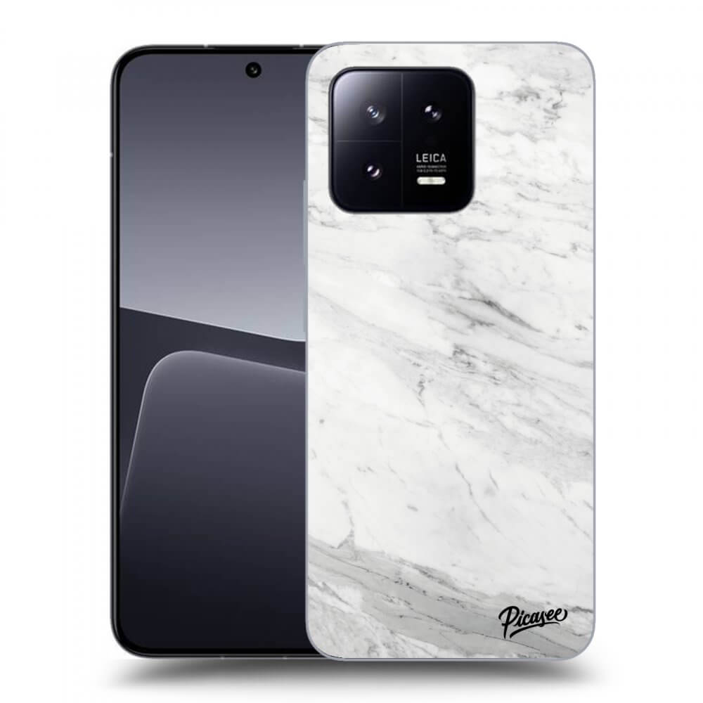 Picasee silikónový prehľadný obal pre Xiaomi 13 Pro - White marble