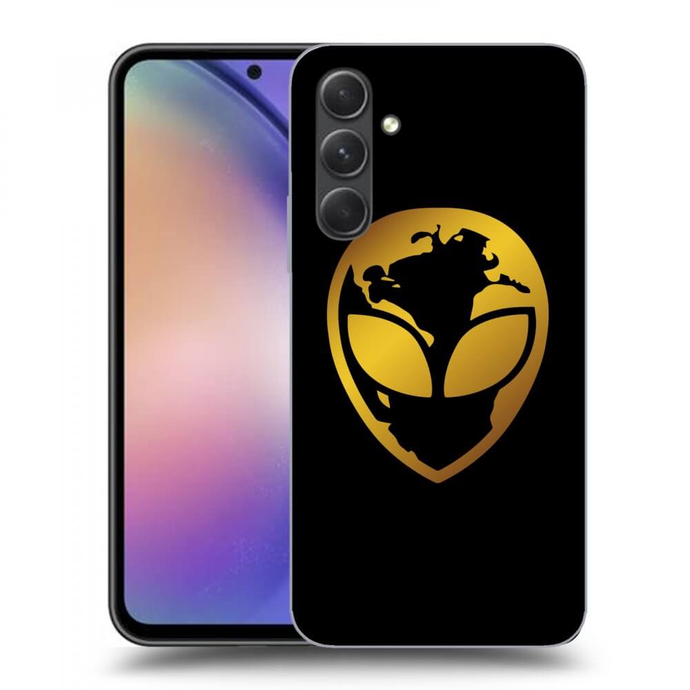 Picasee ULTIMATE CASE pro Samsung Galaxy A54 5G - EARTH - Gold Alien 3.0