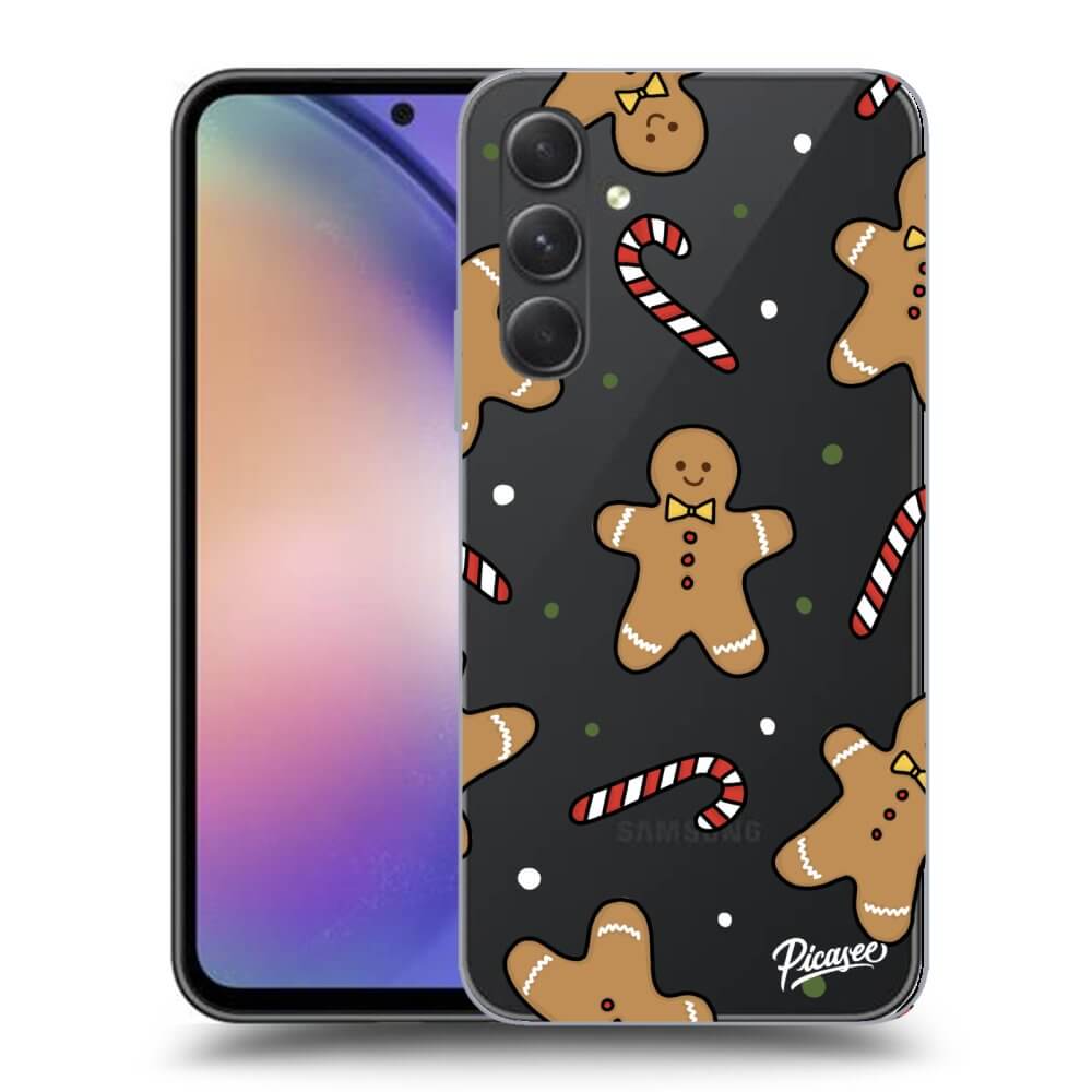 Picasee silikónový prehľadný obal pre Samsung Galaxy A54 5G A546B - Gingerbread