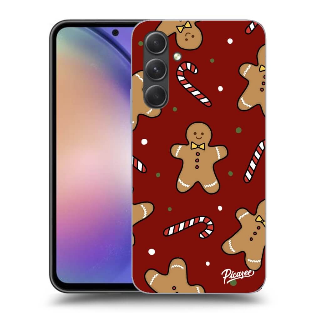 Picasee silikónový prehľadný obal pre Samsung Galaxy A54 5G A546B - Gingerbread 2