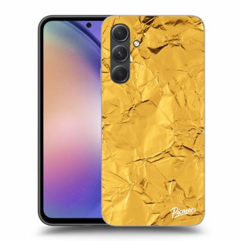 Picasee silikónový prehľadný obal pre Samsung Galaxy A54 5G - Gold