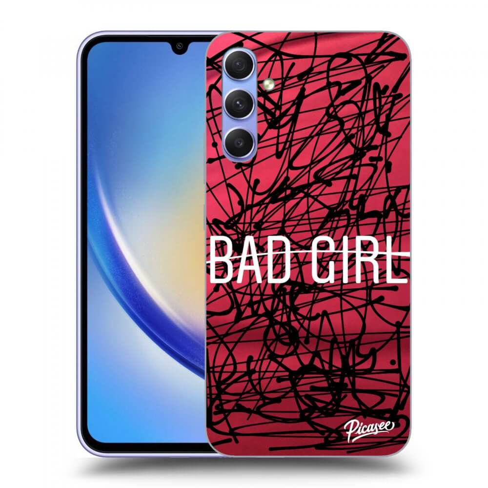 Picasee silikónový prehľadný obal pre Samsung Galaxy A34 5G A346B - Bad girl